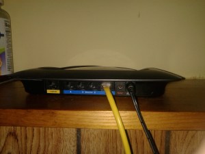 linksys WRT310n Plugged In