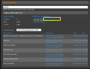 dd-wrt Router Database - wrt310n v2 - Details