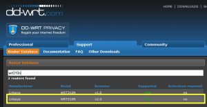 dd-wrt Router Database - wrt310n v2
